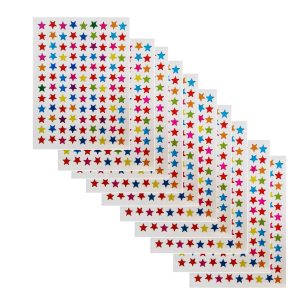 استیکر کودک طرح ستاره مدل s112 بسته 10 عددی | 10×12 سانتی متر | گارانتی اصالت و سلامت فیزیکی کالا