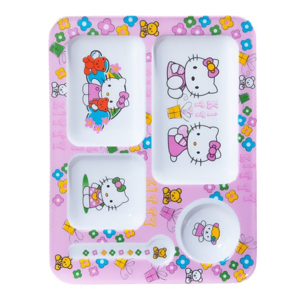 ظرف غذای کودک طرح Hello Kitty مدل 398 | صورتی | گارانتی اصالت و سلامت فیزیکی کالا