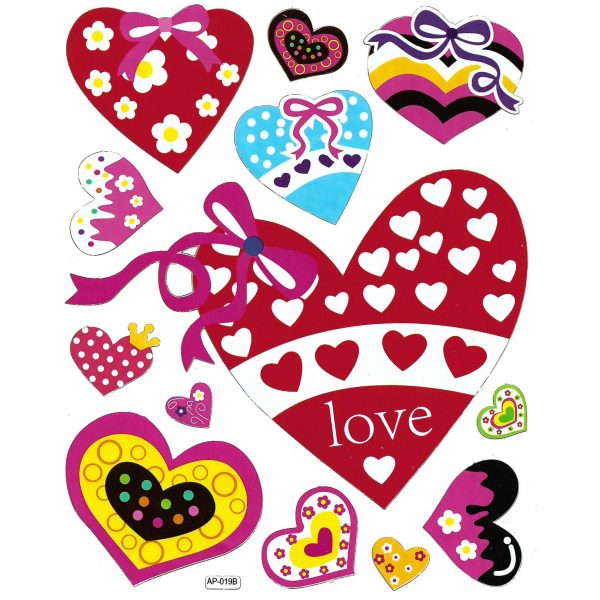 استیکر کودک طرح قلب مدل love - A 019 | 20×30 سانتی متر | گارانتی اصالت و سلامت فیزیکی کالا